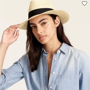 J crew panama vacation hat size S-M